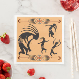 Serviette En Papier Sothwestern Dancing Party Kokopelli Napkins