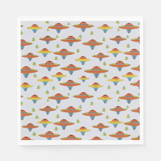 Serviette En Papier Soucoupe volante (Devant)