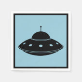 Serviette En Papier Soucoupe volante UFO Sci Fi Cocktail (Devant)