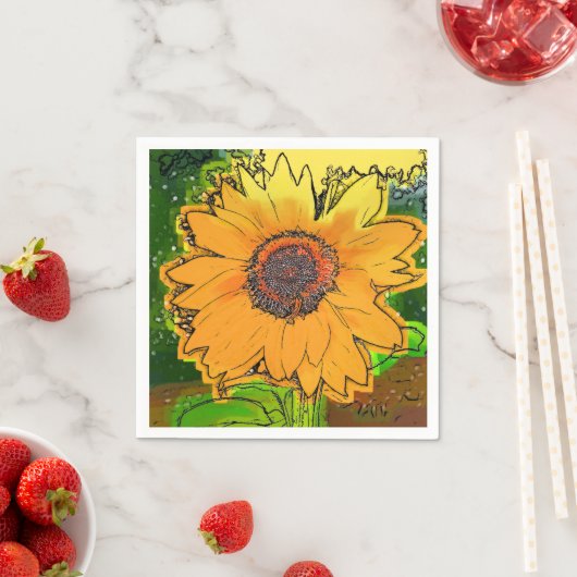 SERVIETTE EN PAPIER SOUFFLE (En situation)