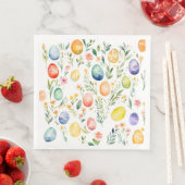 Serviette En Papier Souhaiter Pâques (En situation)
