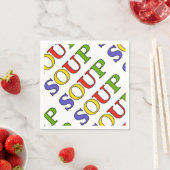 SERVIETTE EN PAPIER SOUP (En situation)
