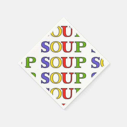 SERVIETTE EN PAPIER SOUP (Coin)