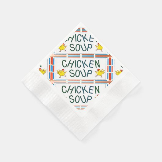 Serviette En Papier Soupe de poulet (Coin)