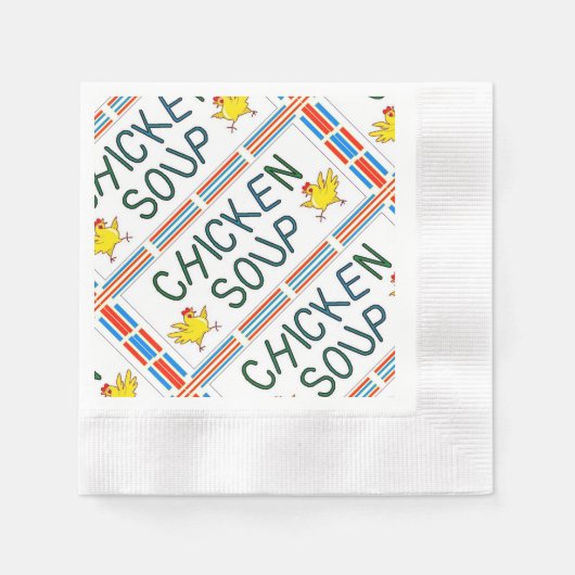 Serviette En Papier Soupe de poulet (Devant)