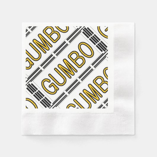 Serviette En Papier Soupe Gumbo (Devant)