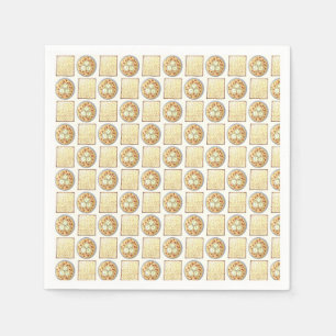 Serviette En Papier Soupe Matzo Ball Matzah Flatpain Cuisine Pâque