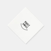 Serviette En Papier Souriez chaque fois (Coin)