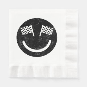 Serviette En Papier Sourire de course pour les courses de voitures de