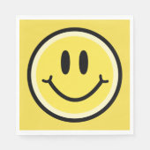 Serviette En Papier Sourire jaune (Devant)