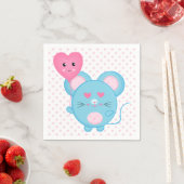 Serviette En Papier Souris (En situation)