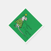Serviette En Papier Souris Arbre de Noël Funny Enfants (Coin)
