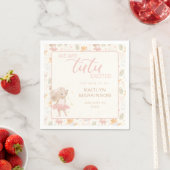 Serviette En Papier Souris Ballerina Tutu Baby shower excité (En situation)