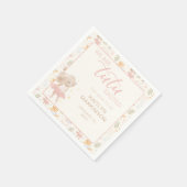 Serviette En Papier Souris Ballerina Tutu Baby shower excité (Coin)