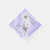 Serviette En Papier Souris Dandelion Chaque Rêve Simple Souhait (Coin)