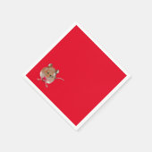 Serviette En Papier Souris de Noël (Coin)