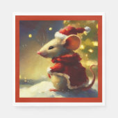 Serviette En Papier Souris de Noël 4 (Devant)