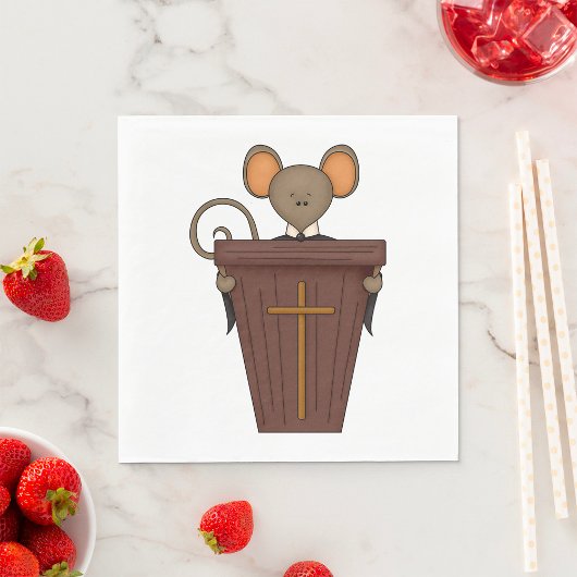 Serviette En Papier Souris d'église
