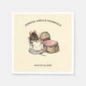 Serviette En Papier Souris et Baby shower mère nouveau-né (Devant)