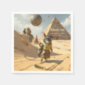 Serviette En Papier Souris exploratrice du désert Steampunk (Devant)
