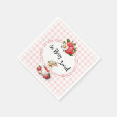Serviette En Papier Souris fraise Baby shower-Cocktail Napkin (Coin)