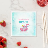 Serviette En Papier Souris mignonne Plage élégante (En situation)