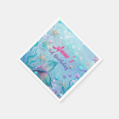 Serviette En Papier Sous la fête d'anniversaire de la mer (Coin)