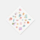 Serviette En Papier Sous la fête d'anniversaire de la mer (Coin)
