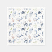 Serviette En Papier Sous la fête des animaux marins (Devant)