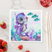 Serviette En Papier Sous la mer (En situation)