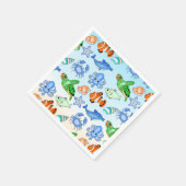 Serviette En Papier Sous la mer | Baby shower Sea Creatures (Coin)