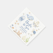 Serviette En Papier Sous la mer Ocean Animals Anniversaire (Coin)