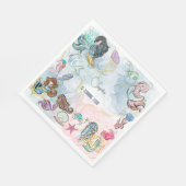 Serviette En Papier Sous la mer Sirènes anniversaire de enfant (Coin)