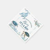 Serviette En Papier Sous l'Ahoy bleu mer C'est un Baby shower garçon (Coin)