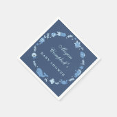 Serviette En Papier Sous le Baby shower de mer serviettes (Coin)