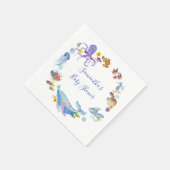 Serviette En Papier Sous le Baby shower marin (Coin)