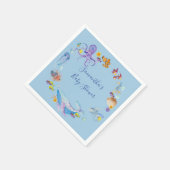 Serviette En Papier Sous le Baby shower marin (Coin)