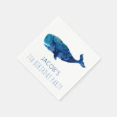 Serviette En Papier Sous l'eau de mer Baleine nautique (Coin)