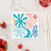 Serviette En Papier Sous les Palmiers Rassemblements de Famille Tropic (En situation)