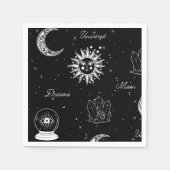 Serviette En Papier Sous les serviettes célestes de la lune (Devant)