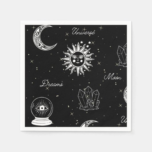 Serviette En Papier Sous les serviettes célestes de la lune (Devant)