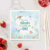 Serviette En Papier Sous les serviettes d'anniversaire de la mer (En situation)