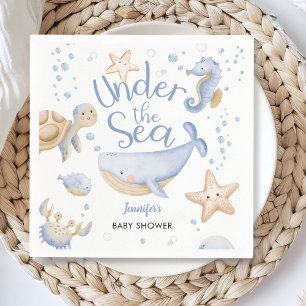 Serviette En Papier Sous l'océan ! Cadeau de naissance pour un petit g
