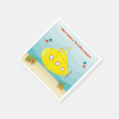 Serviette En Papier Sous-marin jaune profond (Coin)