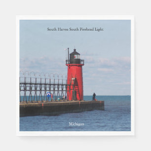 Serviette En Papier South Haven South Pierhead Light napkin