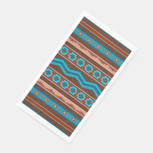 Serviette En Papier Southwest Style Geometric Cameron Gorge Design (Coin)