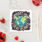 Serviette En Papier Soutien à vos Plantes locaux (En situation)