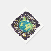 Serviette En Papier Soutien à vos Plantes locaux (Coin)