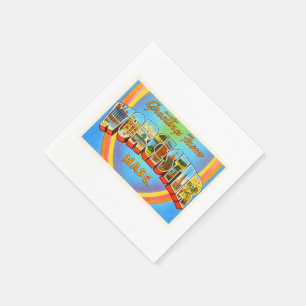 Serviette En Papier Souvenir de Vintage voyage de Worcester le