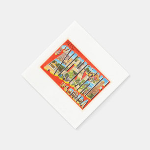 Serviette En Papier Souvenir Vintage voyage St Augustine Florida FL